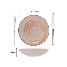 Cosy & Trendy Tiefe Teller Sintra Terracotta ø 21 cm - 4 Stück