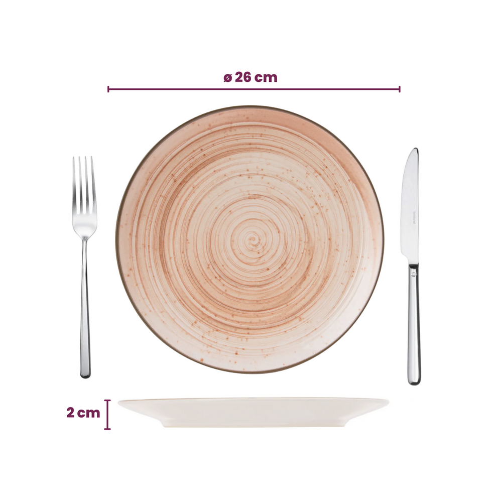 Cosy & Trendy Geschirrset Sintra Terracotta 16-teilig / 4 Personen