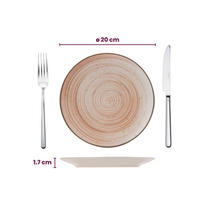 Cosy & Trendy Frühstücksteller / Dessertteller - Sintra Terracotta ø 20 cm - 4 Stück