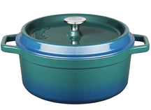 Sola Bräter mit Deckel Blau - ø 24 cm / 3.5 liter - Emaillierte Antihaftbeschichtung