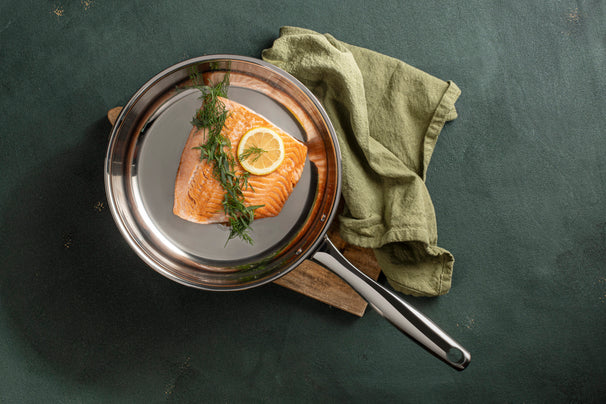 Sola Bratpfanne Green Cooking Silber Ø 20 cm – geeignet für alle Wärmequellen – ohne Antihaftbeschichtung