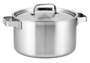 Sola Ruby Suppentopf mit Deckel - Triply - Induktionsgeeignet - ø 24 cm / 5,5 Liter
