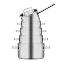 Sola Topfset Juvia 5-teilig – Edelstahl – downdraft-geeignet – Kochtöpfe Ø 16, 18, 20, 24 cm & Stieltopf Ø 16 cm – geeignet für alle Herdarten