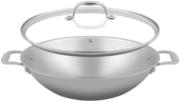 Sola Wokpfanne mit Deckel Green Cooking Ø 32 cm – ohne Antihaftbeschichtung – geeignet für alle Wärmequellen