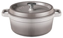 Sola Bräter mit Deckel Gusseisen - Grau - ø 28 cm / 5 Liter - Emaillierte Antihaftbeschichtung