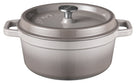 Sola Bräter mit Deckel Gusseisen - Grau - ø 28 cm / 5 Liter - Emaillierte Antihaftbeschichtung