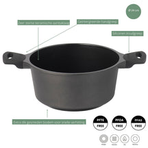 Sola Bräter mit Deckel Ceramic Deluxe ø 24 cm - keramische Antihaftbeschichtung