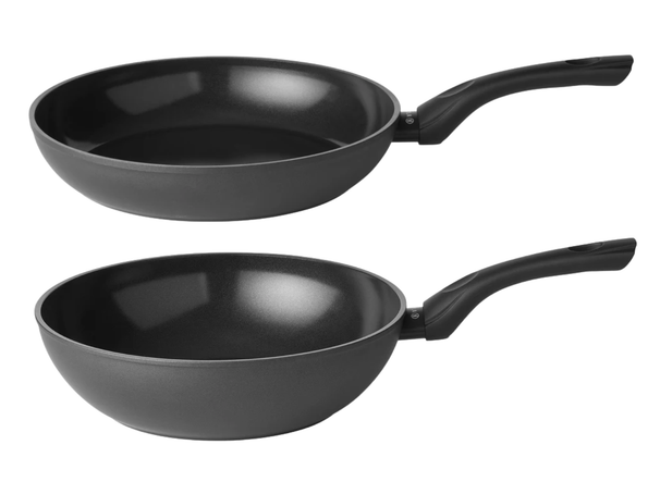 Sola Kochgeschirr Set Stonehenge 2-Delig - Bratpfanne ø 28 cm und Wok-Pfanne ø 28 cm - keramische antihaftbeschichtung