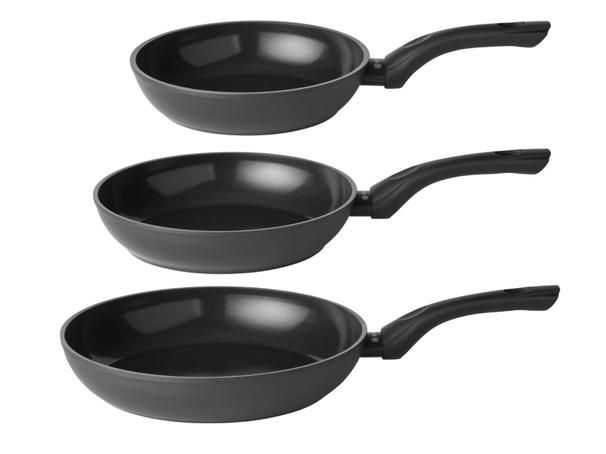 Sola Bratpfannen Set Stonehenge 3-teilig - ø 20, 24 und 28 cm - keramische Antihaftbeschichtung