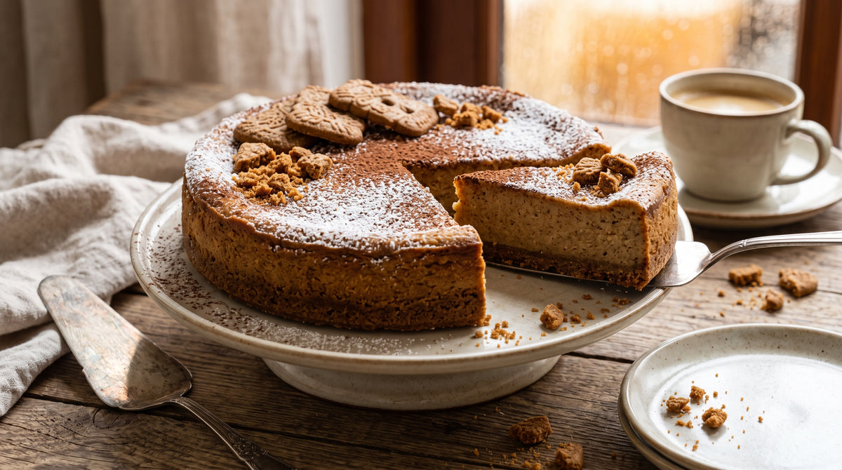 Die warmen Aromen von Spekulatius in einer cremigen, modernen Cheesecake
