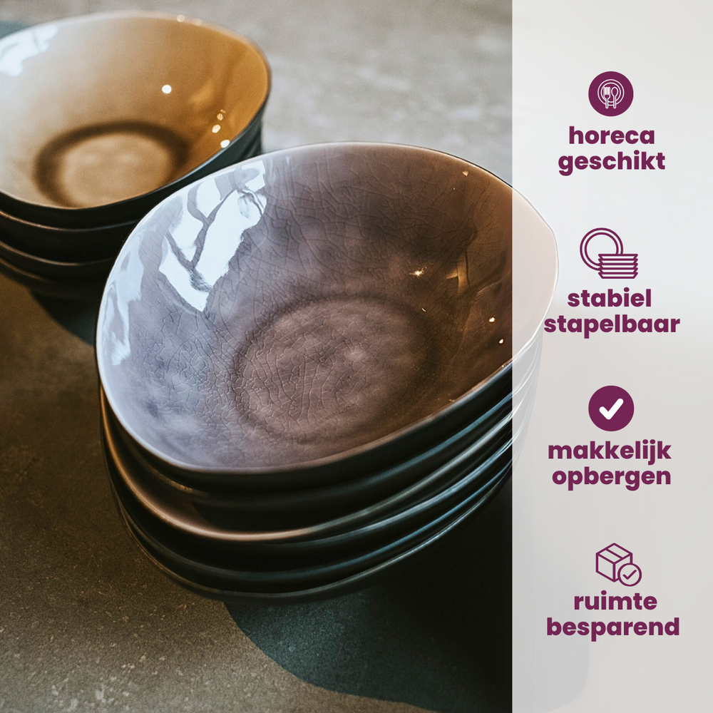 Cosy & Trendy Tiefe Teller Streetfood 19.5 x 16 x 5 cm - 10 Stück