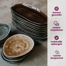 Cosy & Trendy Streetfood-Dinner-Teller 27.5 x 23 cm - 10 Stück