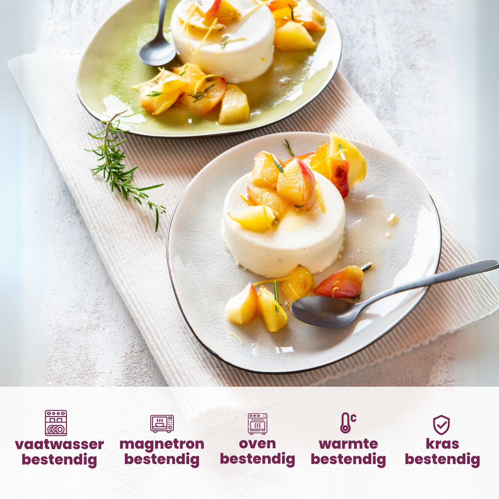 Cosy & Trendy Geschirrset / Teller-Set - 10 Abendessen-Teller - 10 Frühstücksteller - Streetfood 20-teilig