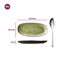 Cosy & Trendy Tapasbretter Streetfood 22.5 x 10 cm - 10 Stück