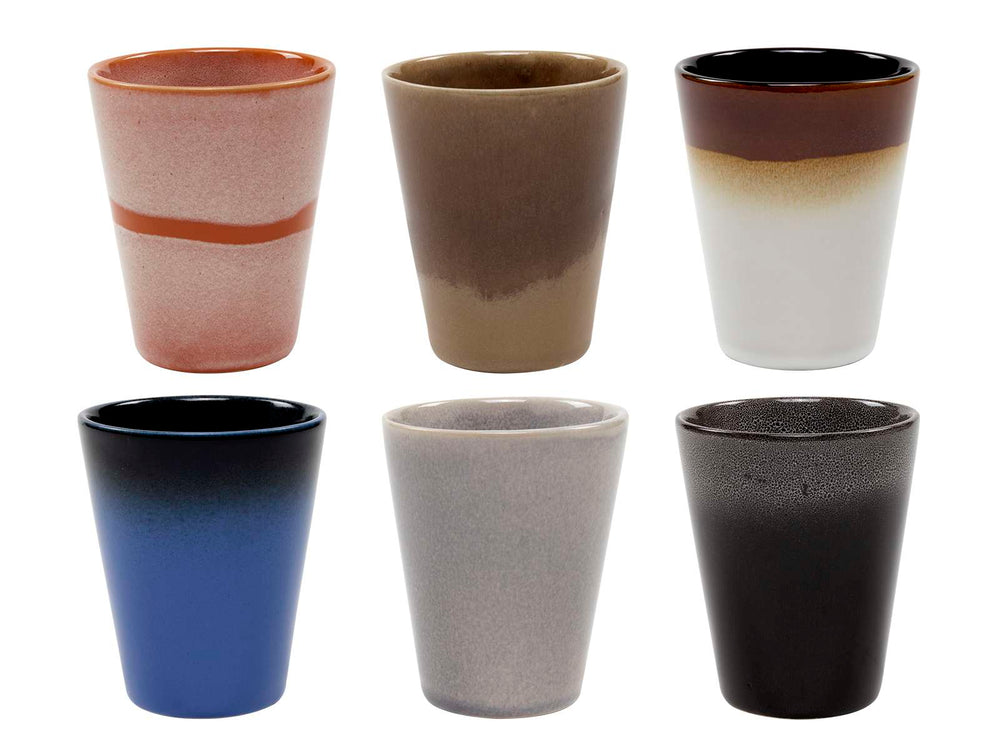 Studio Tavola Geschirrset Earth 30-teilig / 6 Personen - 6 Dinner-Teller, 6 Frühstücksteller, 6 Schalen, 6 Kaffeetassen und 6 Kaffeebecher