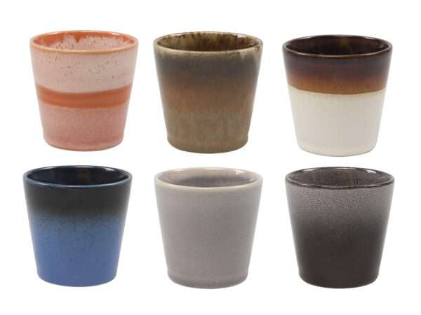 Studio Tavola Kaffeetassen - Senseo Tassen - Earth - 200 ml - 6 Stück