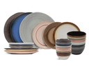 Studio Tavola Geschirrset Earth 24-teilig / 6 Personen - 6 Speiseteller, 6 Frühstücksteller, 6 Schalen und 6 kleine Schalen