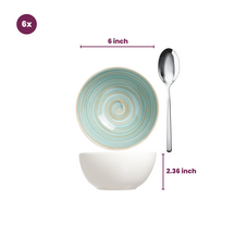 Cosy & Trendy Suppenschalen Turbolino Blau ø 15 cm - 6 Stück / 500 ml - 6 Stück