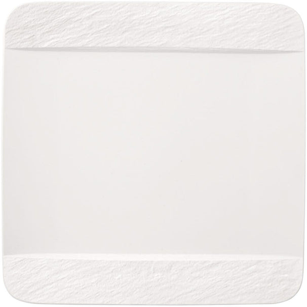 Villeroy & Boch Speiseteller Manufacture Rock - Weiß - 28 x 28 cm