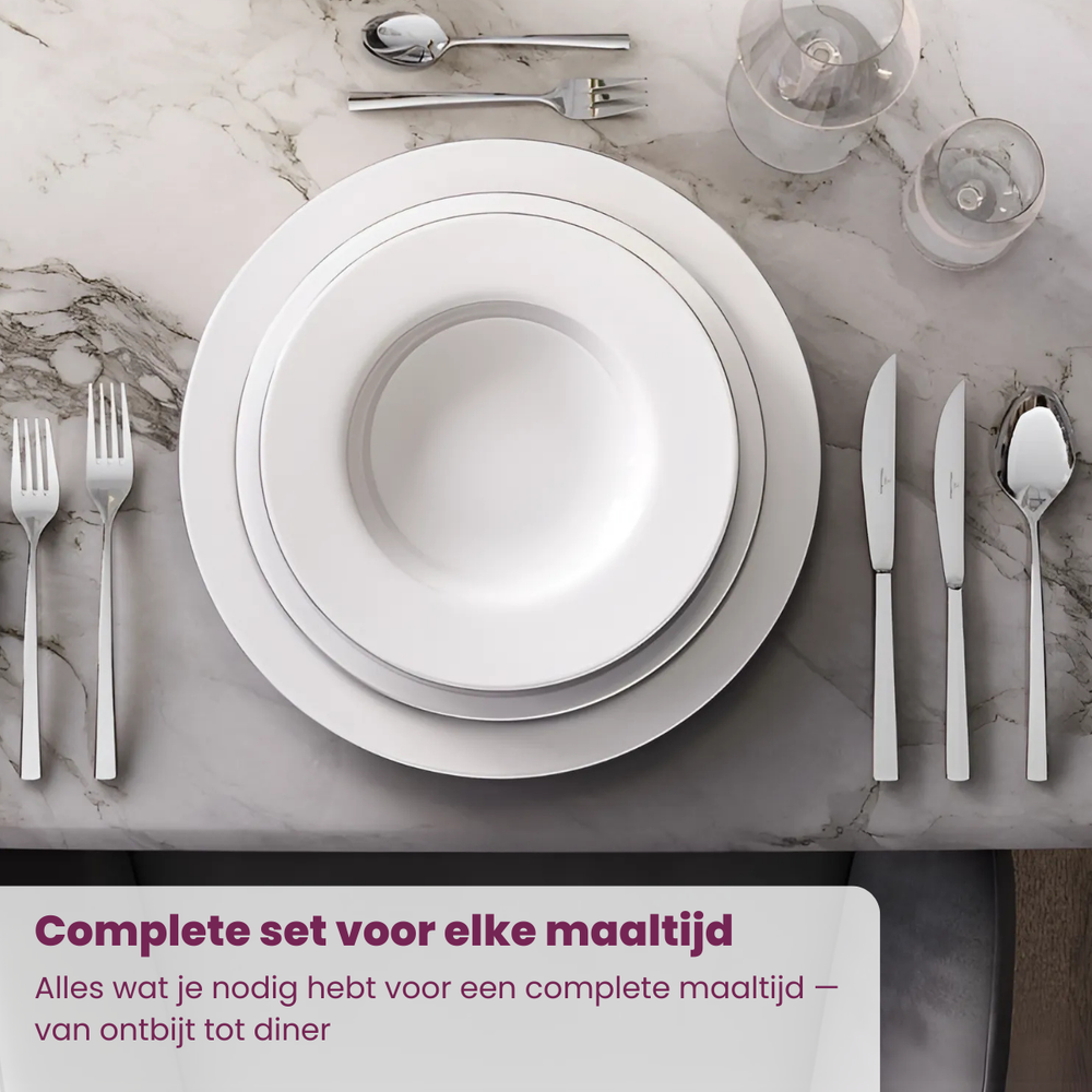 Villeroy & Boch Besteckset Couvert Piemont - 18/10 - 4-teilig