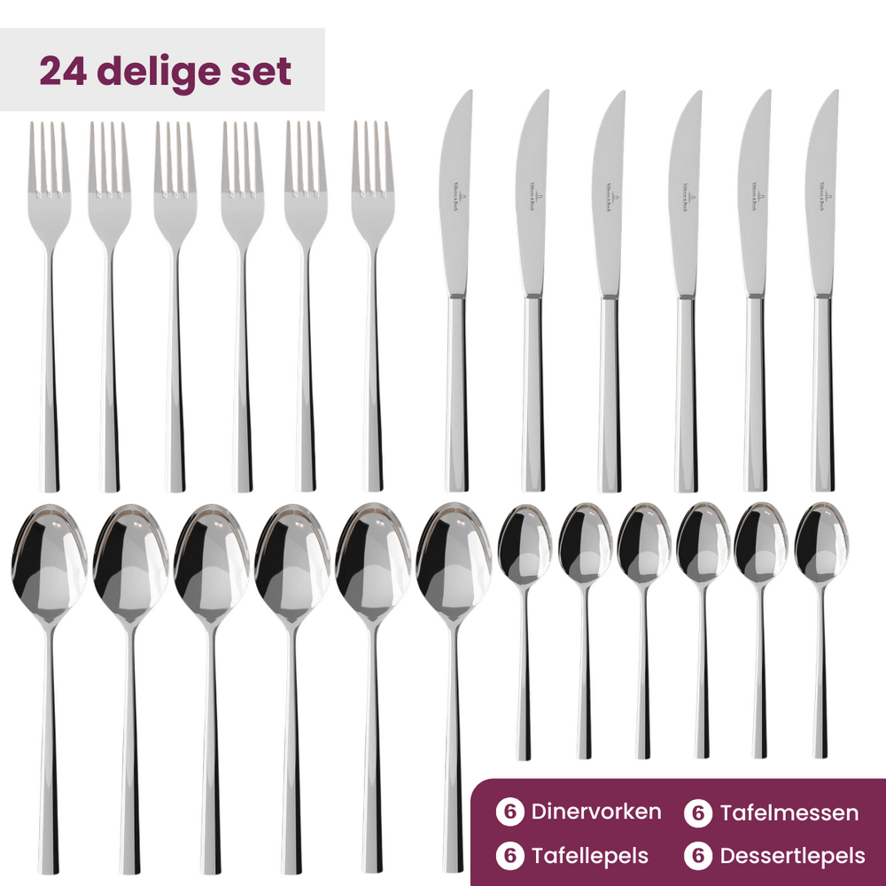 Villeroy & Boch Besteckset Piemont - 18/10 - 24-teilig