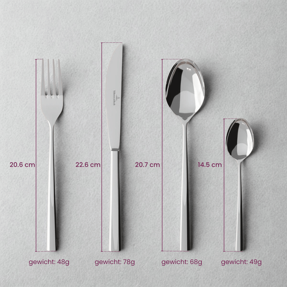 Villeroy & Boch Besteckset Piemont - 18/10 - 24-teilig