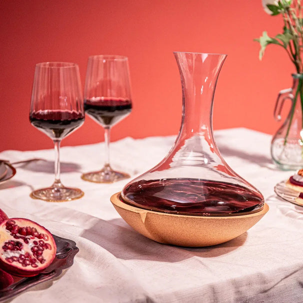 Vacu Vin Dekantierkaraffe Wirbelnde Karaffe - Kristallglas - 1 Liter