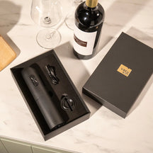 Vacu Vin Elektrischer Weinöffner + Folienschneider - Schwarz
