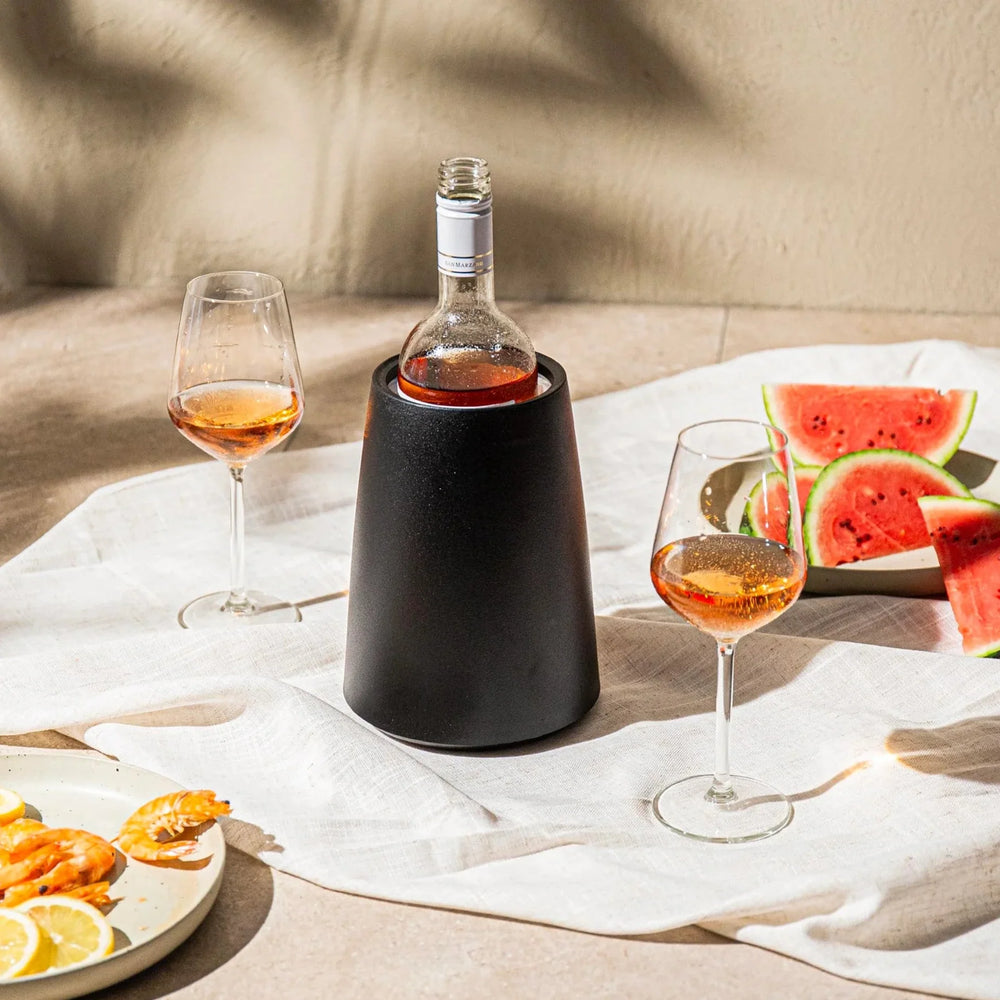 Vacu Vin Weingeschenk Elegant - Schwarz - 5-teilig
