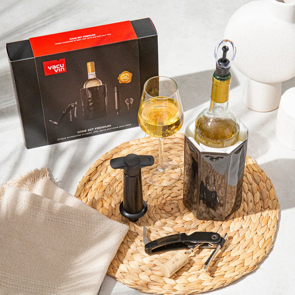Vacu Vin Weinkühler Premium - Schwarz - 4-teilig