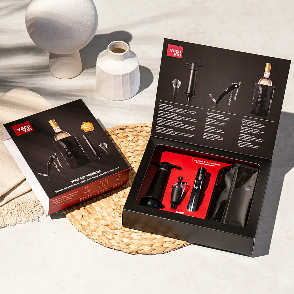 Vacu Vin Weinkühler Premium - Schwarz - 4-teilig