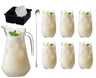 Cocktail-Set Vanessa - Karaffe 1,6 L mit 6 Longdrinkgläsern 390 ml, Barlöffel & Eiswürfelform