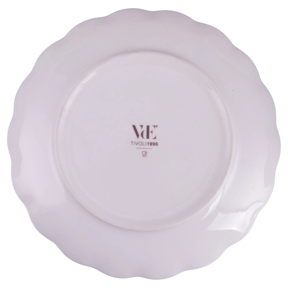 Villa d'Este Home Geschirrset Cherry Flowers Baita 18-teilig / 6 Personen - 6 Speiseteller, 6 Frühstücksteller und 6 Suppenteller