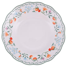 Villa d'Este Home Geschirrset Cherry Flowers Baita 18-teilig / 6 Personen - 6 Speiseteller, 6 Frühstücksteller und 6 Suppenteller