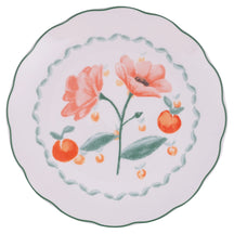 Villa d'Este Home Geschirrset Cherry Flowers Baita 18-teilig / 6 Personen - 6 Speiseteller, 6 Frühstücksteller und 6 Suppenteller