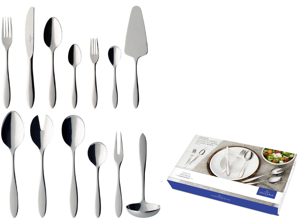 Villeroy & Boch Besteckset Arthur - poliert - 68-teilig / 12 Personen