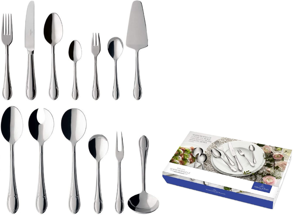 Villeroy & Boch Besteckset Mademoiselle - Edelstahl - 68-teilig / 12 Personen