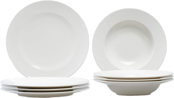 Villeroy & Boch Tellerset For Me 8-teilig / 4 Personen - 4 Speiseteller und 4 tiefe Teller