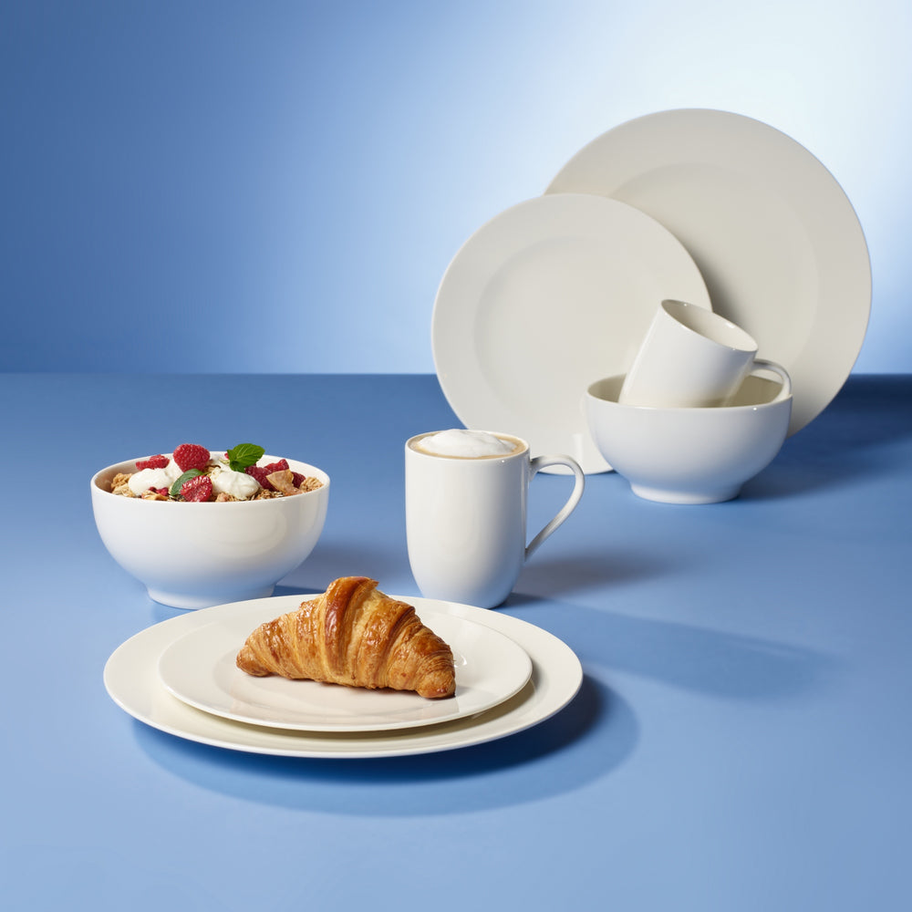 Villeroy & Boch Geschirrset For Me 16-teilig / 4 Personen - 4 Becher mit Henkel, 4 Speiseteller, 4 Frühstücksteller und 4 French Bowls