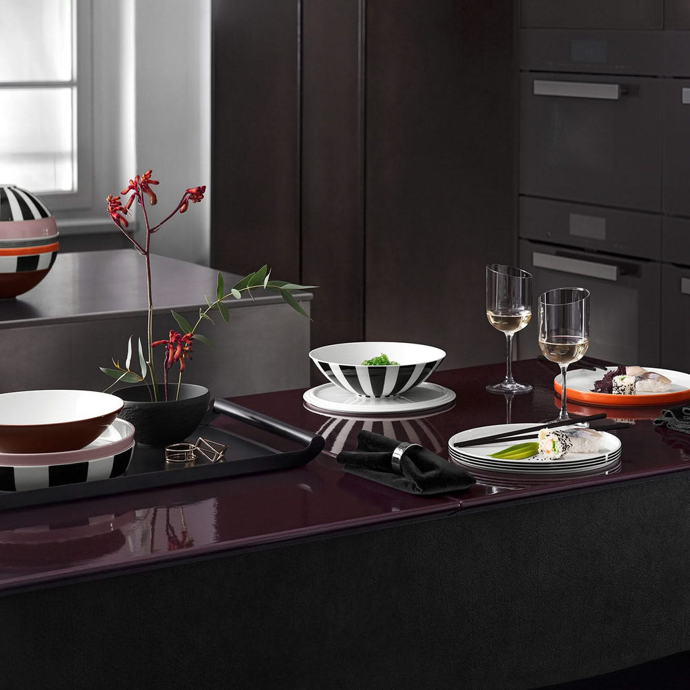 Villeroy & Boch Geschirrset La Boule Memphis 7-teilig / 2 Personen - 2 Schalen, 2 Teller, 2 Universalplatten und 1 Servierschale