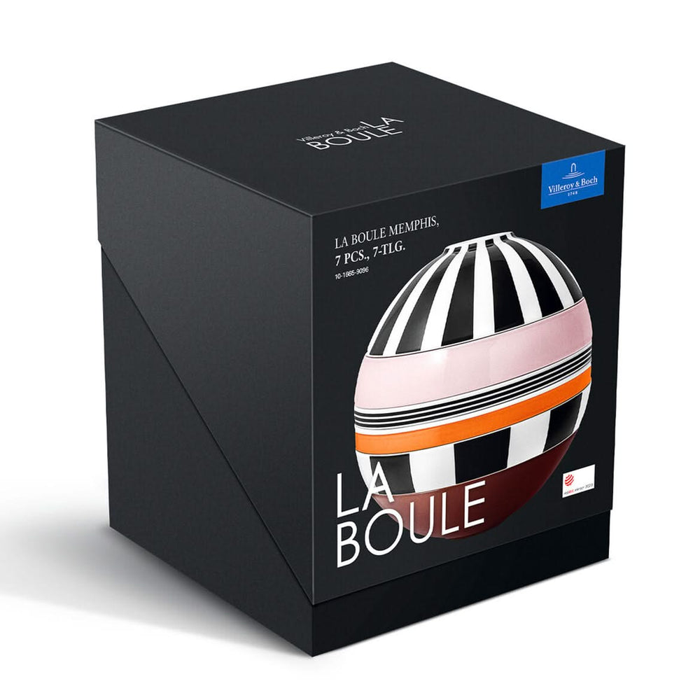 Villeroy & Boch Geschirrset La Boule Memphis 7-teilig / 2 Personen - 2 Schalen, 2 Teller, 2 Universalplatten und 1 Servierschale
