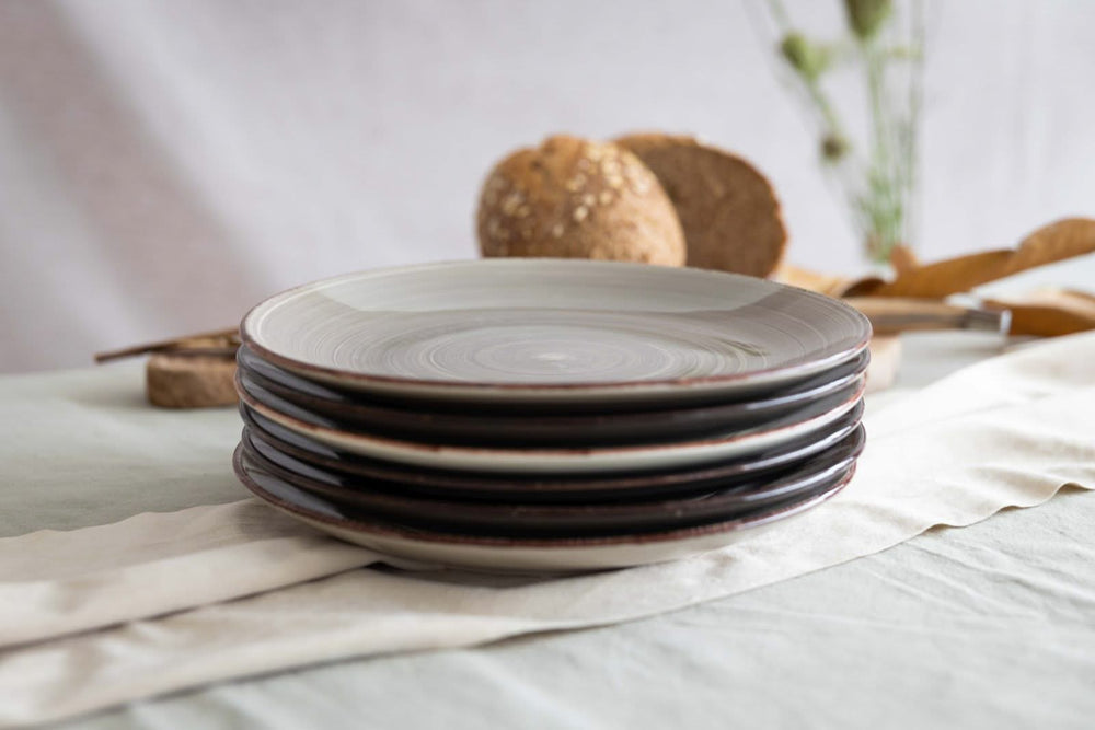 Cookinglife Speiseteller Delice Grau ø 26,5 cm - 6 Stück