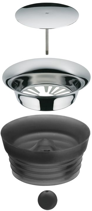 WMF Basic Wasserkaraf - Tropffrei - Schwarz / Silber - 1 Liter