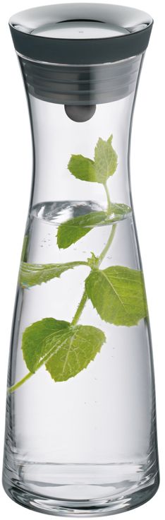 WMF Basic Wasserkaraf - Tropffrei - Schwarz / Silber - 1 Liter