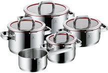 WMF Topfset Function 4  – Edelstahl – 5-teilig – Stielkasserolle ø 16, 20, 20 und 24 cm sowie Stielkasserolle ø 16 cm
