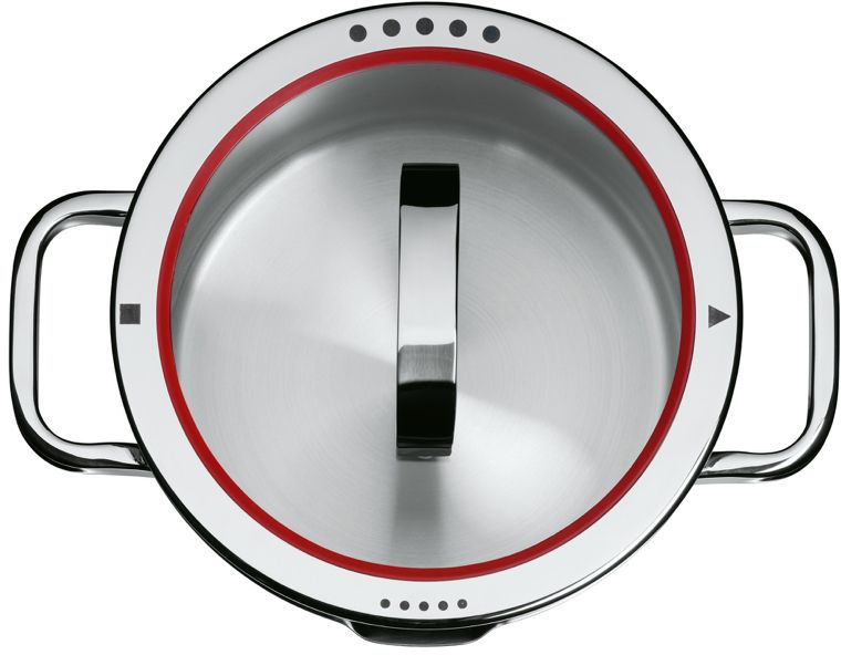 WMF Topfset Function 4  – Edelstahl – 5-teilig – Stielkasserolle ø 16, 20, 20 und 24 cm sowie Stielkasserolle ø 16 cm
