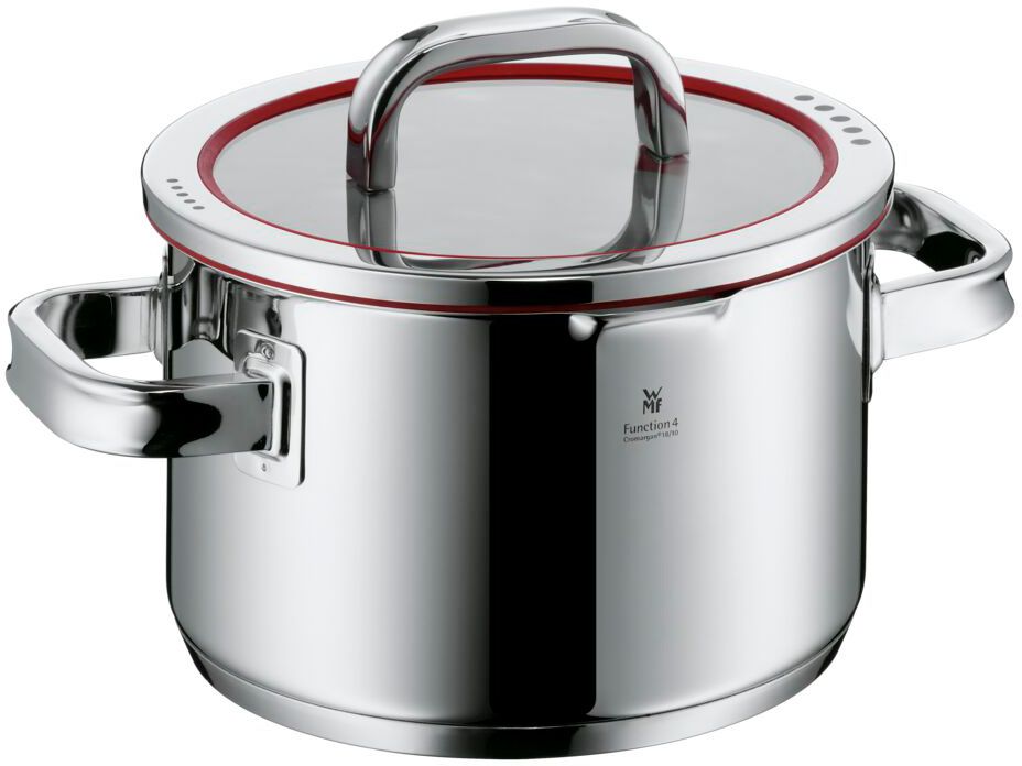 WMF Topfset Function 4  – Edelstahl – 5-teilig – Stielkasserolle ø 16, 20, 20 und 24 cm sowie Stielkasserolle ø 16 cm
