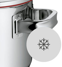 WMF Topfset Function 4  – Edelstahl – 5-teilig – Stielkasserolle ø 16, 20, 20 und 24 cm sowie Stielkasserolle ø 16 cm
