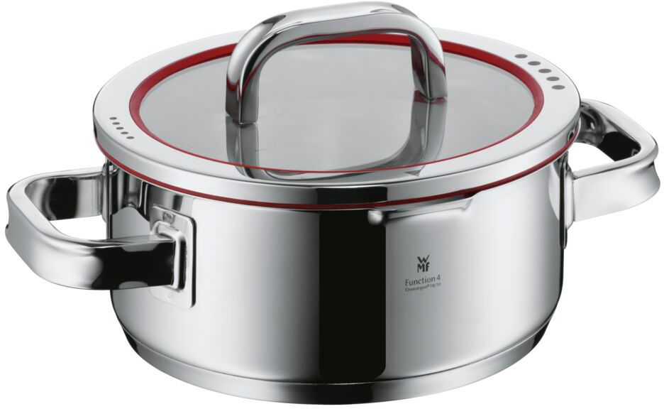 WMF Topfset Function 4  – Edelstahl – 5-teilig – Stielkasserolle ø 16, 20, 20 und 24 cm sowie Stielkasserolle ø 16 cm
