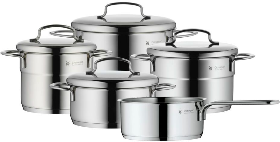WMF Mini-Topfset – 5-teilig – Stielkasserolle ø 16, 20, 20 und 24 cm sowie Stielkasserolle ø 16 cm
